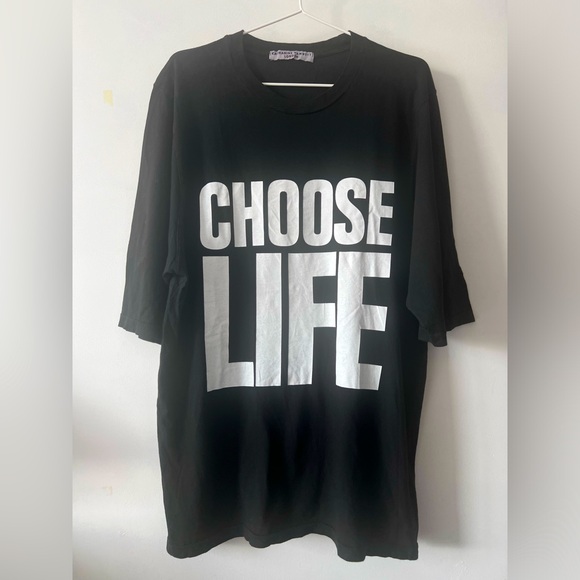 Katharine Hamnett George Michael t-shirt CHOOSE LIFE - Picture 1 of 6